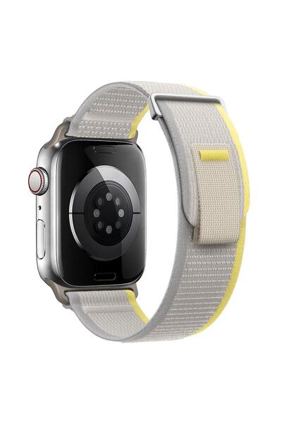 Microsonic Apple Watch Series 10 46mm Kordon Hike Spiral Bej