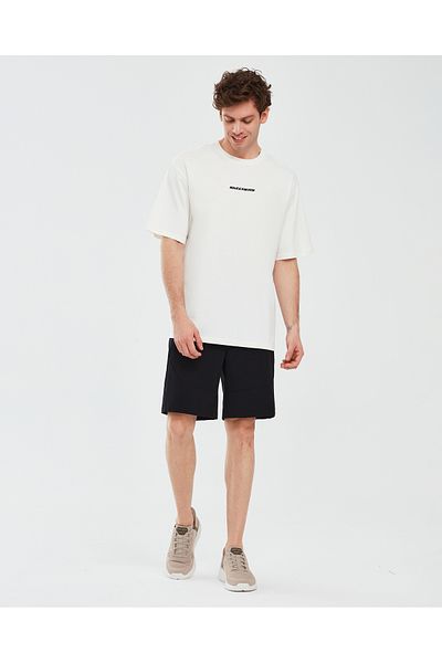 SKECHERS Graphic T-shirt M Short Sleeve Men's White T-shirt S232404-102