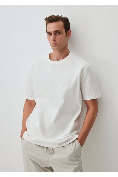 Mavi Μπλουζάκι White Crew NeckLooseFit - 0612269 -70057