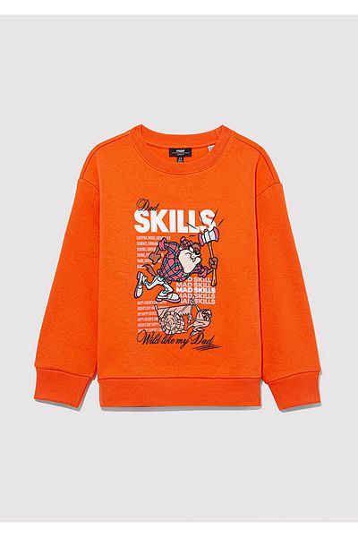 Mavi Tasmanian Devil Printed Orange Sweatshirt 6S10080-82823