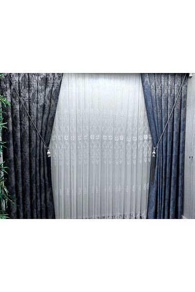 NİVEMESHOME Pera V-5502 - 1/3 Sik Pleated Background Curtain, Apm