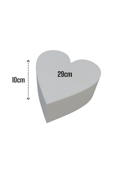 Strafor Kalp Maket Pasta 29 X 10