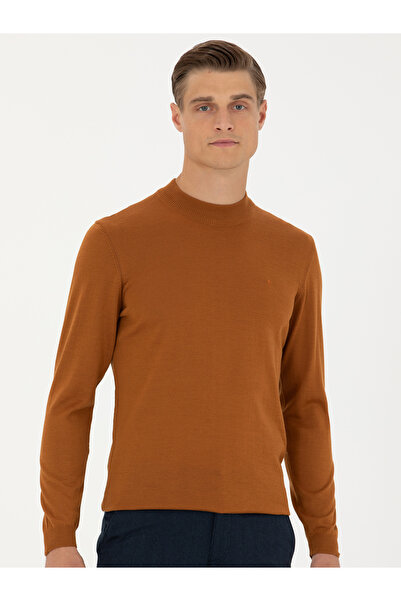 Cacharel Tarçın Slim Fit Çeyrek Balıkçı Yaka Triko Kazak 50276521-VR191