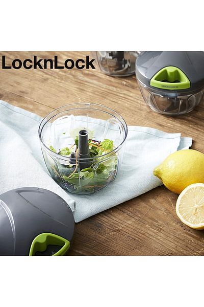 locknlock مفرمة سريعة بثلاث شفرات من لوك اند لوك، غير كهربائية، سعة 400 مل