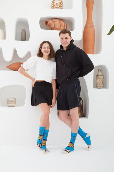 CARNAVAL SOCKS Set of 5 Istanbul Theme Patterned Colorful Unisex Socks
