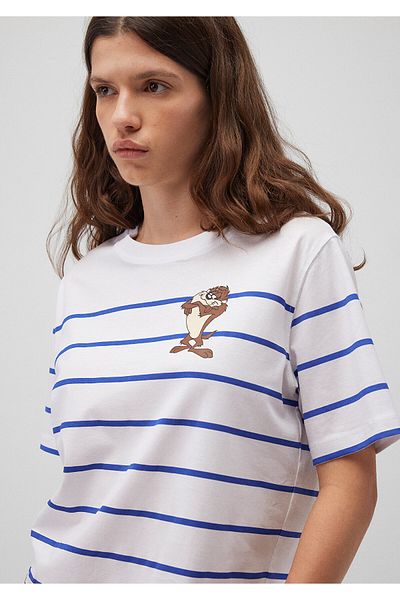Mavi Tricou albastru cu imprimeu Tasmanian Devil - Regular Fit 1612855 -85471