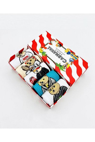 CARNAVAL SOCKS Комплект от 5 сладки чорапи с мотив на мече