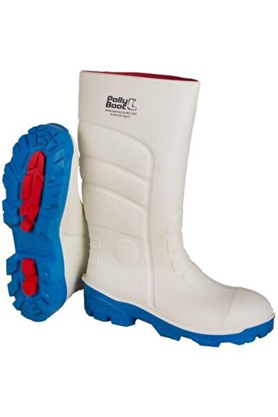 Polly Boot BEYAZ / MAVİ PU ÇİZME NO:41