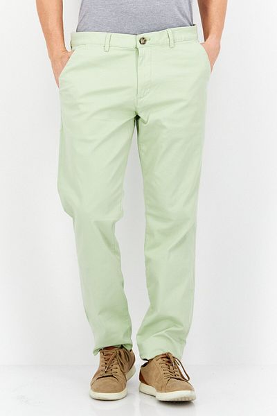 Selected Homme Men Slim Fit Solid Chino Pants, Sage