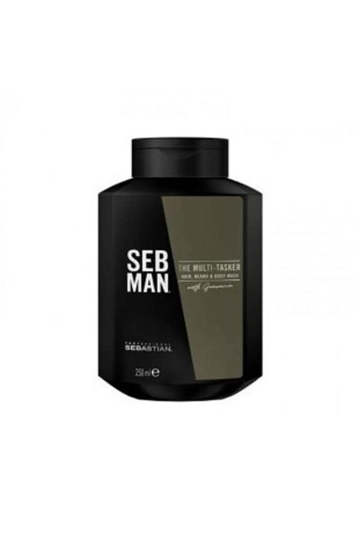 SEBASTIAN Sebastian Seb Man - 3 in 1 Hair, Beard and Body Washing Gel 250ml Cyt 121245