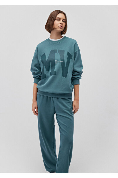 Mavi Mv Logo Baskılı Yeşil Sweatshirt 1s10147-71702