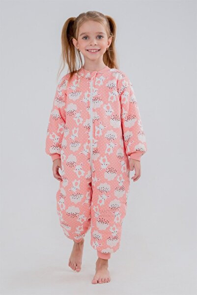 Cantoy Kız Erkek Çocuk Kalın Elyaf Dolgulu 2.5 Tog Desenli Uyku Tulumu