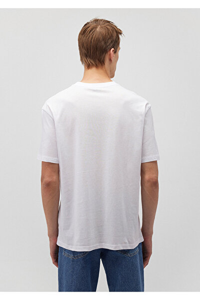 Mavi Λευκό μπλουζάκι με λογότυπο Loose Fit / Loose Relaxed Fit 0611711 -602