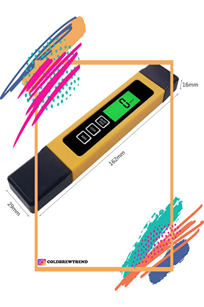 Genel Markalar Ec/ppm Metre Tds Ölçer-su Kalitesi Ölçer - Gümüş Suyu Ölçüm Ci...