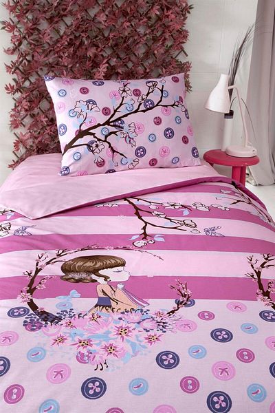 Altınbaşak Alinac Single 100% Cotton Duvet Cover Set