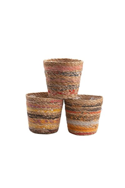 Sever HASIR ASORTİ KONİK SEPET/SAKSI 11X15CM