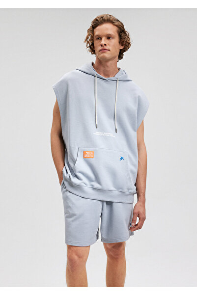 Mavi İndigo Turtles Kapüşonlu Kolsuz Sweatshirt 2s10008-70816