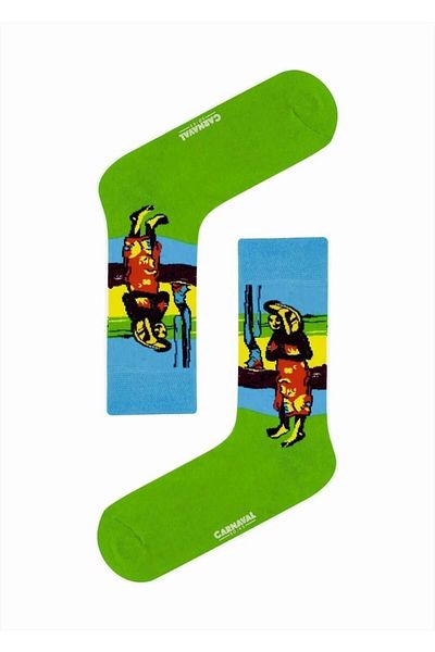 CARNAVAL SOCKS 5 произведения на изкуството - Кутия с 5 шарени арт дизайна унисекс чорапи