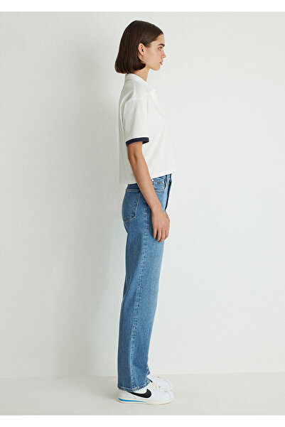 Mavi Tricou alb cu imprimeu Yale, cu ajustare normală - 1612862 -70057