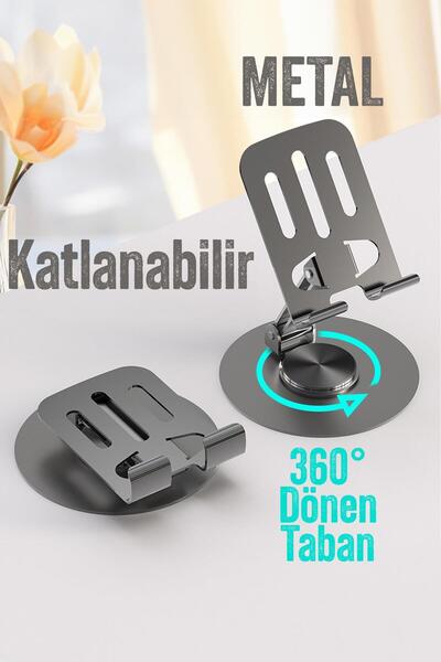 Venenon Ποιοτική Πλήρης Μεταλλική Πτυσσόμενη Βάση Τηλεφώνου 360 μοιρών Ρυθμιζόμενη Βάση Τηλεφώνου Επιτραπέζια Βάση Τηλεφώνου Tablet S013