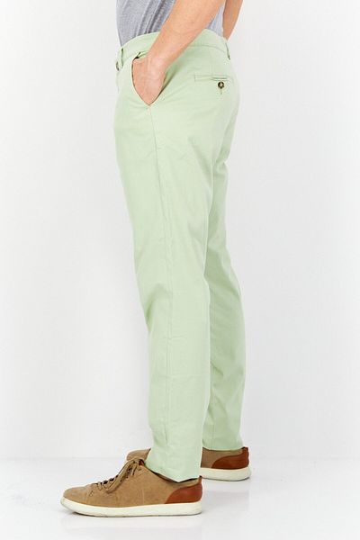 Selected Homme Men Slim Fit Solid Chino Pants, Sage