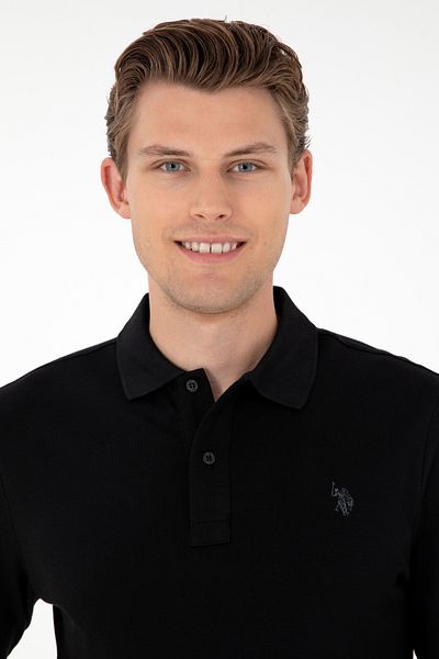 U.S. Polo Assn. Мъжки черен базов суитшърт 50289051-vr046