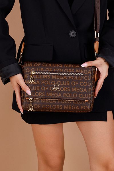 Getcho Lorna Women's Monogram Adjustable Strap Crossbody Bag