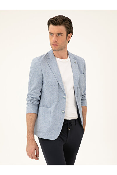Cacharel Açık Mavi Slim Fit Pamuk Karışımlı 50285251-VR003