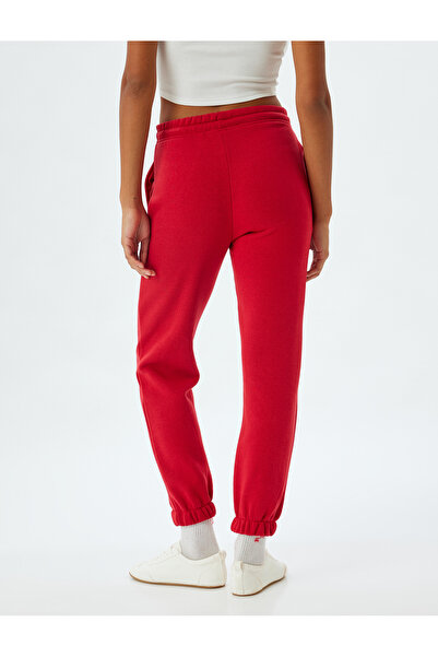 Koton Şardonlu Jogger Eşofman Altı Beli Bağlamalı Cepli