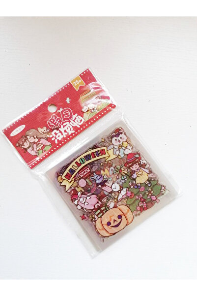 Hobidehobi مجموعة ملصقات Kawaii 25 ورقة - الهالوين 25 ورقة