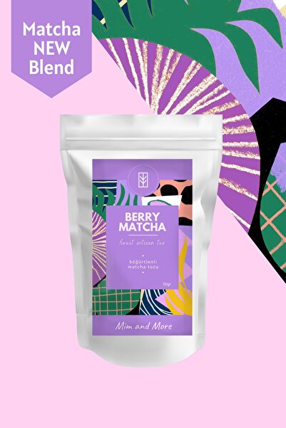 Mim and More Berry Matcha - Böğürtlen Aromalı Matcha, 50 gr
