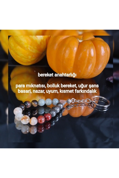 kuartz سلسلة مفاتيح بركات معتمدة من الحجر الطبيعي.