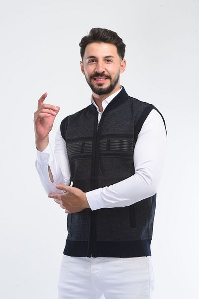 HEDEFNUR TEKSTİL ÇELİK ÖKRGÜ ЖИЛЕТКА С ЦИП ДЖОБ БАЩА ЖИЛЕТКА