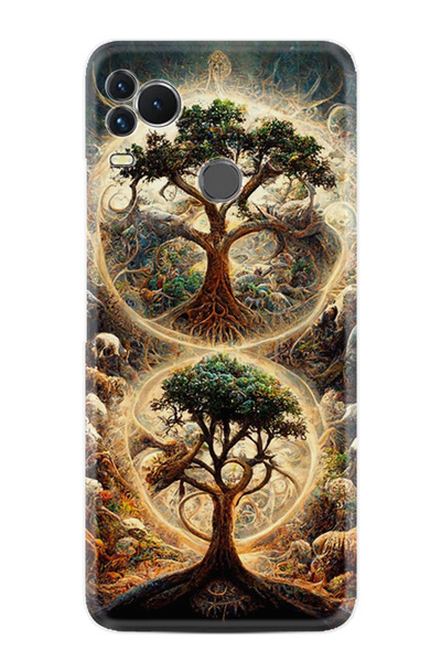 omix X400 Kılıf Boutique Baskılı Resimli İkili Ağaç Pcode -036