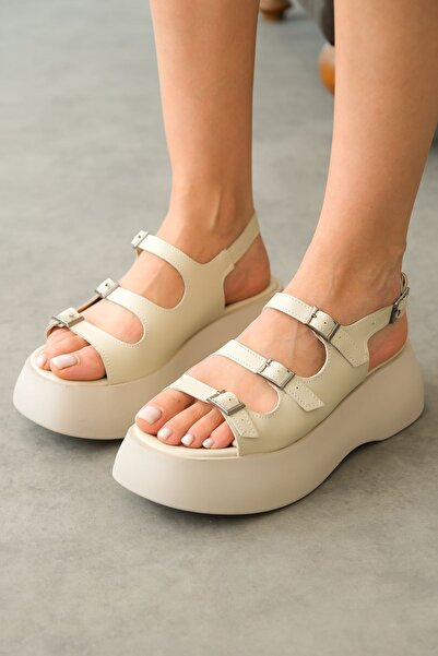 MODAADAM Delta Women Sabdalet - Χοντρή σόλα και δέρμα δέρματος