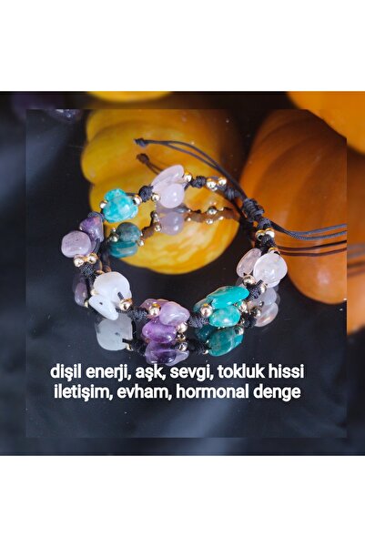 kuartz Natural Stone Certified Bracelet. Love Female Energy, Sense of Toughness