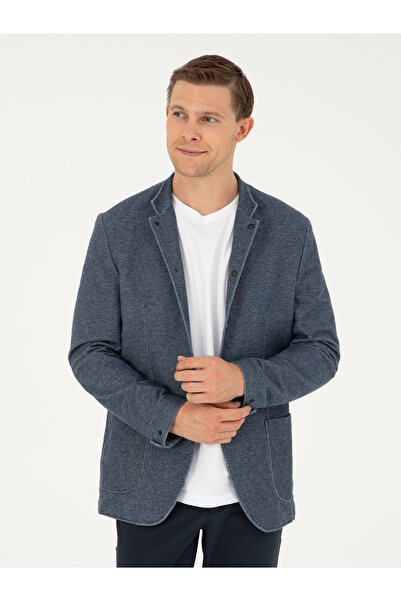 Cacharel Navy Blue Slim Fit Jacket 50280698-Vr033