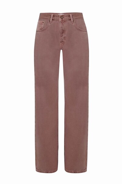 Denim Trip BOYISH Relaxed Straight Fit Gül Kurusu Kadın Jean Pantolon