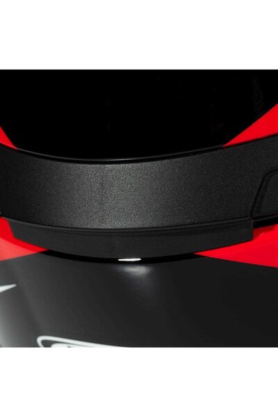 ZEUS Zs-913 Solid Black Bf8-red Kapalı Kask