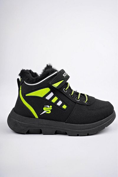 Neva'nın Butiği Unisex Παιδικές μπότες με χρώμα γούνα Velcro Cold Proof