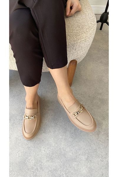 MODAADAM Pantofi Como Casual Loafer de damă - Nud