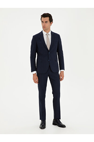 Cacharel Lacivert Slim Fit Yün Takım Elbise 50285134-VR033