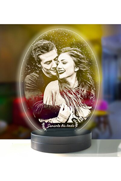 Genel Markalar Oval Led Gece Lambası, Şık ve Hediye Seçeneği, Beyaz Tasarım