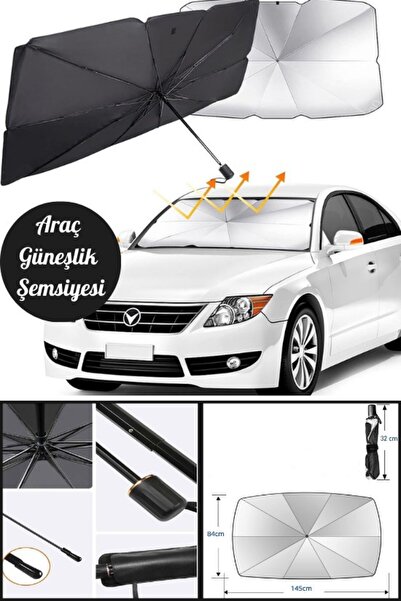 BiTon Toptan Parasolar compatibil cu mașina - umbrelă de soare pentru toate v...