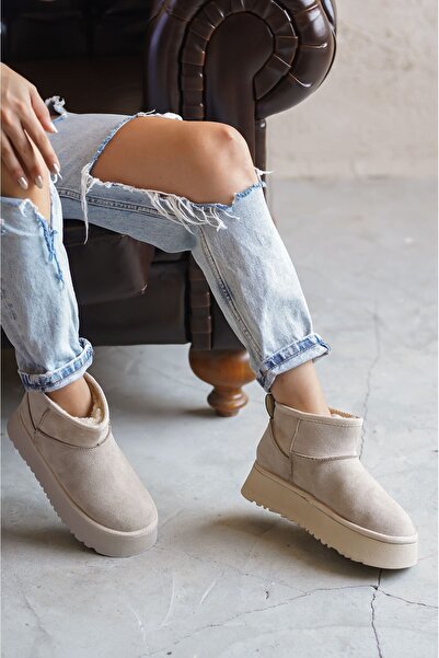 MODAADAM Жіночі короткі чоботи з хутром Олімп - Шкіра