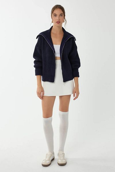 Hiccup Cardigan cu fermoar cu croială clasică