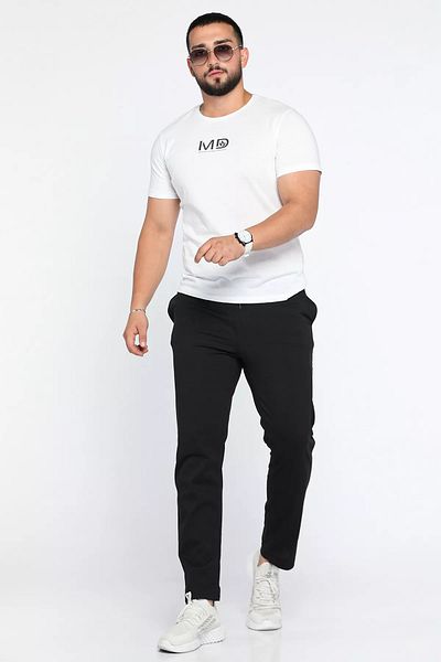 MİSHAR İTALİA Μαύρο ανδρικό αθλητικό παντελόνι
