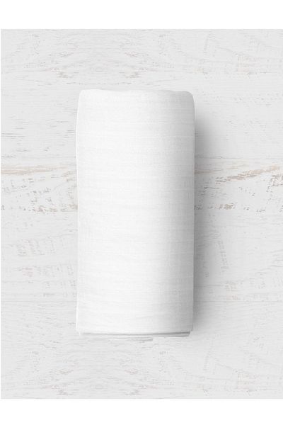 Maki White 90x190 Single Fitted Sheet Set
