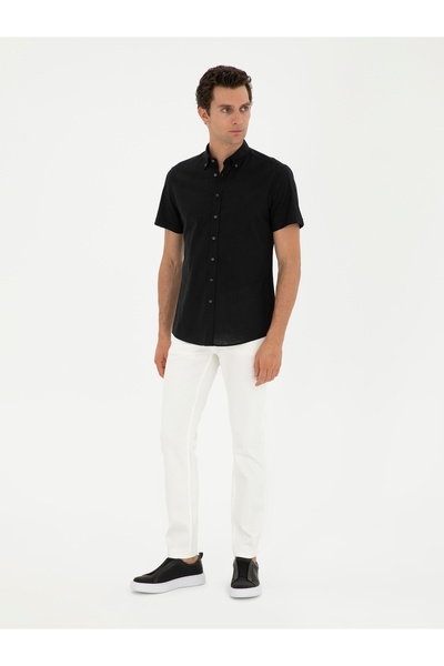 Cacharel بنطال جينز أبيض من مزيج القطن بقصة ضيقة 50287089-VR013