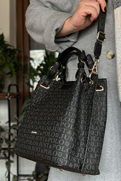 Just Polo Large Size Knitted Embroidered Handmade Casual Women's Shoulder Bag